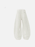 DAXUEN Women's wide-leg balloon pants with cherry blossom embroidery — model photo