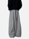 DAXUEN grey oversized wide-leg trousers