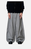 DAXUEN grey oversized wide-leg trousers
