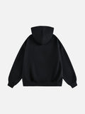 Embroidered BEFEARLE Graphic Hooded Sweatshirt