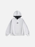 Embroidered BEFEARLE Graphic Hooded Sweatshirt