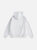 Embroidered BEFEARLE Graphic Hooded Sweatshirt
