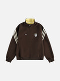 Embroidered Shield Track Jacket in Black