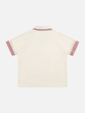 Retro Checkered Polo Shirt - Short Sleeve