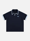 Retro Checkered Polo Shirt - Short Sleeve