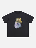 Cartoon Characters Graphic T-Shirt