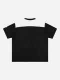 Boxy Color-Blocked Athletic T-Shirt
