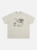 Chill Dog Graphic Oversized T-Shirt