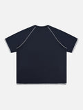 Sporty V-Neck Oversized T-Shirt