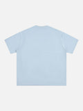 Stylized Dove Graphic Oversized T-Shirt