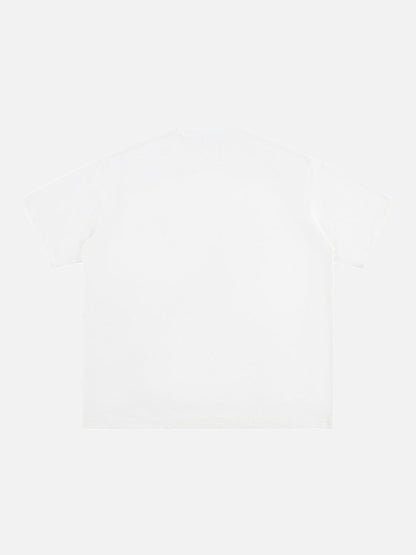 Stylized Dove Graphic Oversized T-Shirt