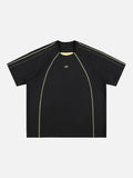 Raglan Stitch Short Sleeve T-Shirt