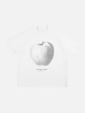 Textured Apple Graphic T-Shirt