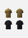 DAXUEN Waffle knit short-sleeved graphic tee