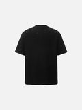 DAXUEN Waffle knit half-zip short sleeve top in grey and black