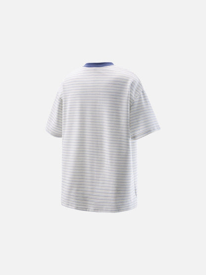 DAXUEN Oversized striped short-sleeved t-shirt