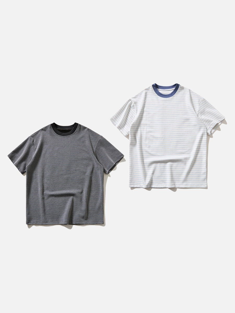 DAXUEN Oversized striped short-sleeved t-shirt