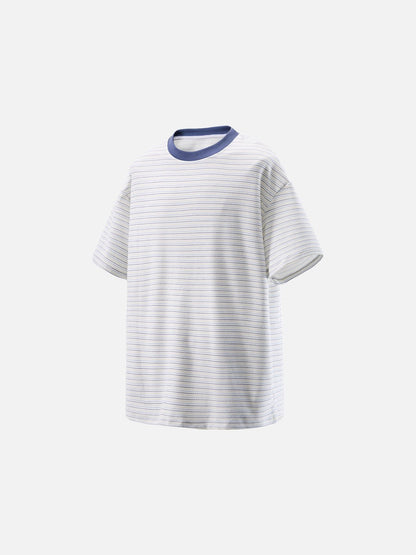 DAXUEN Oversized striped short-sleeved t-shirt