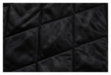 DAXUEN dark washed black denim with cable knit sleeves jacket