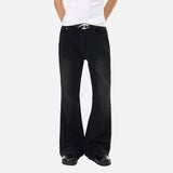 DAXUEN Men's flared denim jeans in washed black