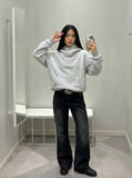 DAXUEN washed-black-flared-denim-jeans — model photo