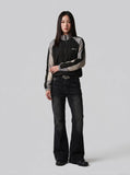 DAXUEN washed-black-flared-denim-jeans — model photo