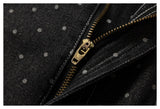 DAXUEN washed black polka dot cargo pants