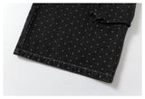 DAXUEN washed black polka dot cargo pants