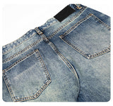 DAXUEN washed blue wide-leg denim jeans