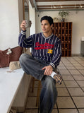 DAXUEN washed dark grey balloon pants — model photo