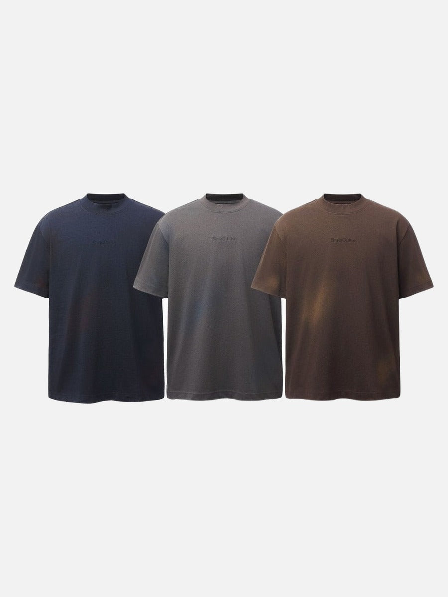 DAXUEN Relaxed-fit short-sleeve t-shirt with washed effect