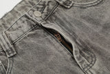 DAXUEN washed gray paint-splatter balloon jeans