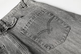 DAXUEN washed grey oversized barrel-leg denim jeans