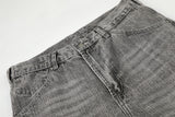 DAXUEN washed grey oversized barrel-leg denim jeans