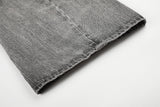 DAXUEN washed grey oversized barrel-leg denim jeans