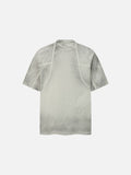 DAXUEN grey panelled relaxed-fit t-shirt