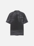 DAXUEN grey panelled relaxed-fit t-shirt