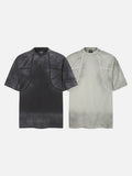 DAXUEN grey panelled relaxed-fit t-shirt
