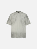DAXUEN grey panelled relaxed-fit t-shirt