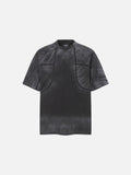 DAXUEN grey panelled relaxed-fit t-shirt