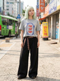 DAXUEN Watermelon graphic crew neck t-shirt — model photo