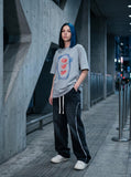 DAXUEN Watermelon graphic crew neck t-shirt — model photo