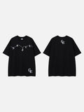 DAXUEN Oversized short-sleeve crew neck T-shirt with graphic