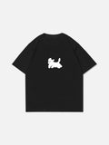 DAXUEN Oversized Pixel Animal Graphic Tee