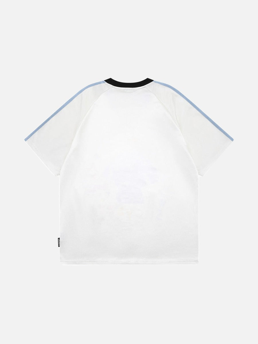 DAXUEN Short-sleeved casual t-shirt with dog graphic