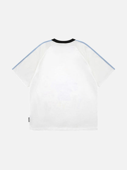DAXUEN Short-sleeved casual t-shirt with dog graphic