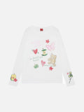 DAXUEN Whimsical long sleeve graphic t-shirt