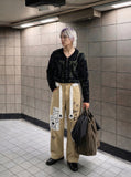 DAXUEN Discover DAXUEN Whimsical Wide-Leg Trousers — model photo