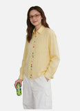 Vibrant Button-Up Shirt — Long Sleeve