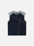 Raglan Graphic Sleeveless Top